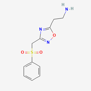 2-{3-[(Phenylsulfonyl)methyl]-1,2,4-oxadiazol-5-yl}ethanamine