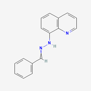 molecular formula C16H13N3 B11726569 8-[2-(Phenylmethylidene)hydrazin-1-YL]quinoline 