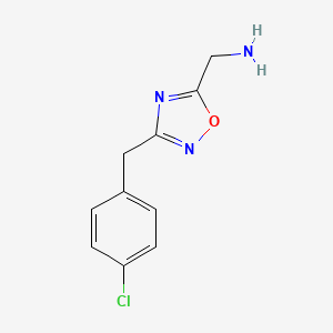 1-[3-(4-Chlorobenzyl)-1,2,4-oxadiazol-5-yl]methanamine