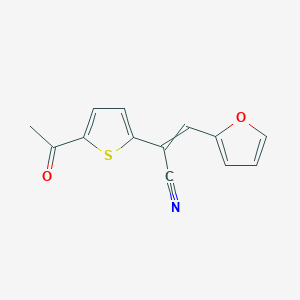 2-(5-Acetylthiophen-2-yl)-3-(furan-2-yl)prop-2-enenitrile