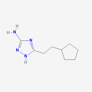 5-(2-cyclopentylethyl)-1H-1,2,4-triazol-3-amine