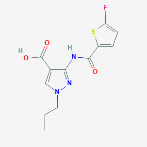 3-(5-fluorothiophene-2-amido)-1-propyl-1H-pyrazole-4-carboxylic acid