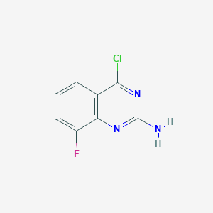 molecular formula C8H5ClFN3 B11726743 4-Chloro-8-fluoroquinazolin-2-amine 