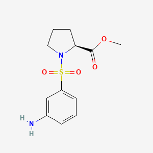 methyl (2S)-1-(3-aminobenzenesulfonyl)pyrrolidine-2-carboxylate