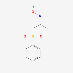 (E)-N-[1-(Benzenesulfonyl)propan-2-ylidene]hydroxylamine