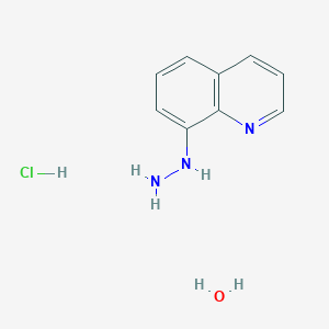 molecular formula C9H12ClN3O B11726775 8-Hydrazinylquinoline hydrate hydrochloride 