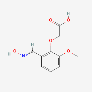 2-{2-[(Hydroxyimino)methyl]-6-methoxyphenoxy}acetic acid