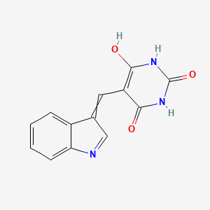 5-[(1H-indol-3-yl)methylidene]-1,3-diazinane-2,4,6-trione