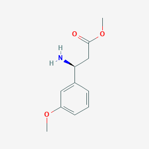 molecular formula C11H15NO3 B11726820 methyl (3S)-3-amino-3-(3-methoxyphenyl)propanoate CAS No. 933471-46-6