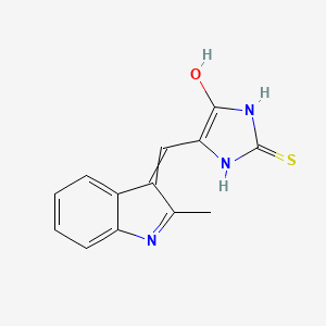 4-Hydroxy-5-[(2-methylindol-3-ylidene)methyl]-1,3-dihydroimidazole-2-thione