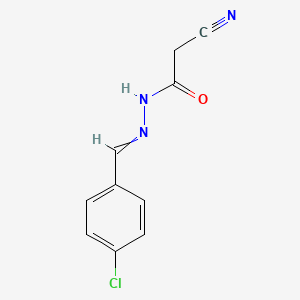 N'-[(4-chlorophenyl)methylidene]-2-cyanoacetohydrazide