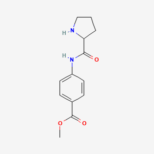 molecular formula C13H16N2O3 B11726864 Methyl 4-(prolylamino)benzoate 