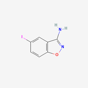 molecular formula C7H5IN2O B11726875 5-Iodobenzo[d]isoxazol-3-amine 