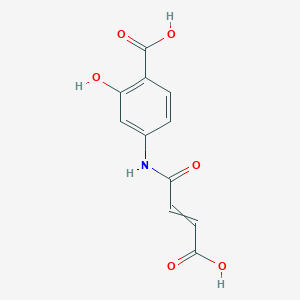 molecular formula C11H9NO6 B11726909 4-(3-Carboxyprop-2-enamido)-2-hydroxybenzoic acid 