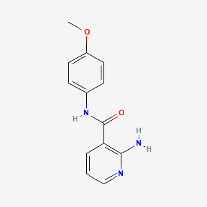 molecular formula C13H13N3O2 B11726931 2-amino-N-(4-methoxyphenyl)pyridine-3-carboxamide 