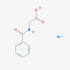 molecular formula C9H9NNaO3+ B11726982 Sodium 2-(phenylformamido)acetic acid 