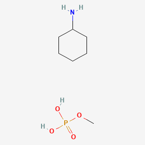 molecular formula C7H18NO4P B11726988 Cyclohexanamine; methoxyphosphonic acid 