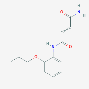 molecular formula C13H16N2O3 B11726992 N'-(2-propoxyphenyl)but-2-enediamide 