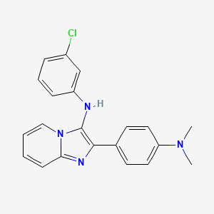 molecular formula C21H19ClN4 B1172700 N-(3-chlorophenyl)-2-[4-(dimethylamino)phenyl]imidazo[1,2-a]pyridin-3-amine 