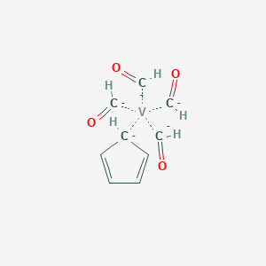 molecular formula C9H9O4V-5 B11727027 (Cyclopenta-2,4-dien-1-yl)vanadiumtetracarbaldehyde 