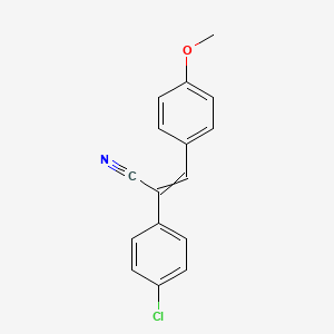 2-(4-Chlorophenyl)-3-(4-methoxyphenyl)prop-2-enenitrile