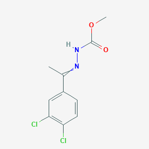 molecular formula C10H10Cl2N2O2 B11727049 N'-[1-(3,4-dichlorophenyl)ethylidene]methoxycarbohydrazide 