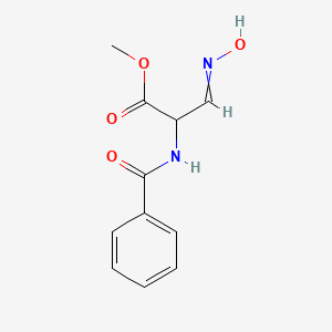 molecular formula C11H12N2O4 B11727054 methyl 3-(N-hydroxyimino)-2-(phenylformamido)propanoate 