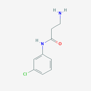 molecular formula C9H11ClN2O B11727119 3-amino-N-(3-chlorophenyl)propanamide 