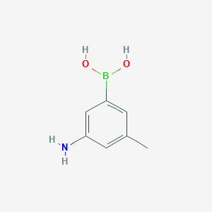 molecular formula C7H10BNO2 B11727127 (3-Amino-5-methylphenyl)boronic acid 