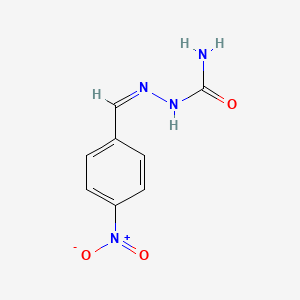 molecular formula C8H8N4O3 B11727144 [(E)-[(4-nitrophenyl)methylidene]amino]urea 