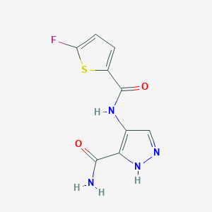 4-(5-Fluorothiophene-2-amido)-1H-pyrazole-3-carboxamide