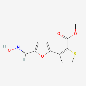 Methyl 3-{5-[(hydroxyimino)methyl]furan-2-yl}thiophene-2-carboxylate