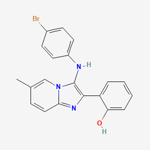 molecular formula C20H16BrN3O B1172716 2-[3-(4-Bromoanilino)-6-methylimidazo[1,2-a]pyridin-2-yl]phenol 