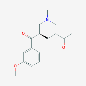 (2R)-2-[(dimethylamino)methyl]-1-(3-methoxyphenyl)hexane-1,5-dione