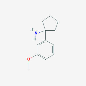 molecular formula C12H17NO B11727196 1-(3-Methoxyphenyl)cyclopentanamine 