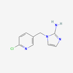 molecular formula C9H9ClN4 B11727202 Desnitro-olefin Imidacloprid CAS No. 187022-17-9