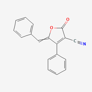 2-Oxo-4-phenyl-5-(phenylmethylidene)-2,5-dihydrofuran-3-carbonitrile