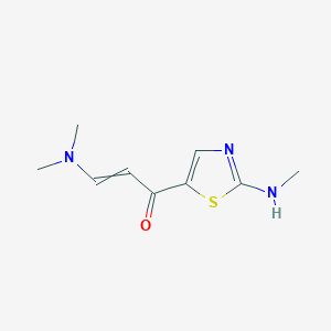 3-(Dimethylamino)-1-[2-(methylamino)-1,3-thiazol-5-yl]prop-2-en-1-one