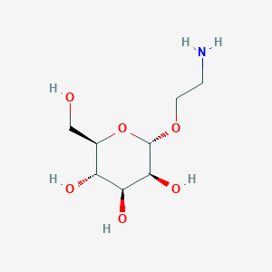 molecular formula C8H17NO6 B11727294 2-Aminoethyl alpha-D-mannopyranoside 