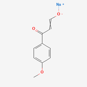 molecular formula C10H9NaO3 B11727402 Sodium 3-(4-methoxyphenyl)-3-oxoprop-1-en-1-olate 