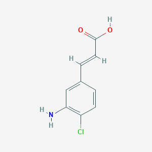 (2E)-3-(3-amino-4-chlorophenyl)prop-2-enoic acid