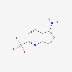 2-(Trifluoromethyl)-6,7-dihydro-5H-cyclopenta[B]pyridin-5-amine