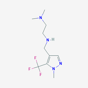 [2-(dimethylamino)ethyl]({[1-methyl-5-(trifluoromethyl)-1H-pyrazol-4-yl]methyl})amine