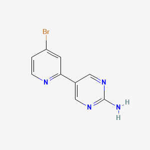 5-(4-Bromopyridin-2-yl)pyrimidin-2-amine