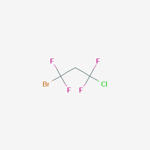 molecular formula C3H2BrClF4 B11727511 1-Bromo-3-chloro-1,1,3,3-tetrafluoropropane 