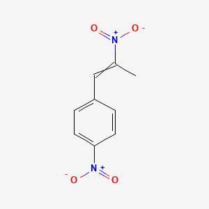 molecular formula C9H8N2O4 B11727518 1-Nitro-4-(2-nitroprop-1-en-1-yl)benzene 