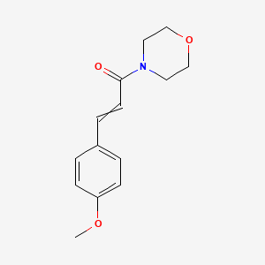 molecular formula C14H17NO3 B11727524 3-(4-Methoxyphenyl)-1-(morpholin-4-yl)prop-2-en-1-one 