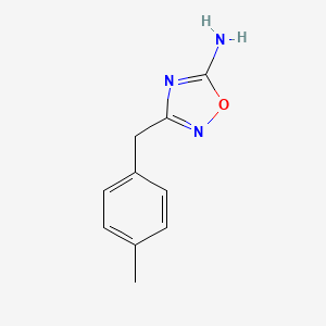 molecular formula C10H11N3O B11727528 3-(4-Methylbenzyl)-1,2,4-oxadiazol-5-amine 