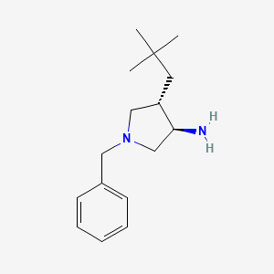 (3R,4S)-1-benzyl-4-(2,2-dimethylpropyl)pyrrolidin-3-amine