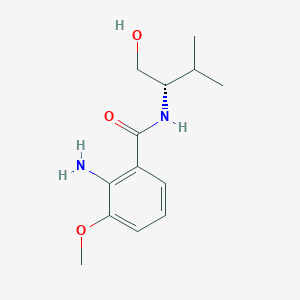 2-Amino-N-[(1S)-1-(hydroxymethyl)-2-methylpropyl]-3-methoxybenzamide